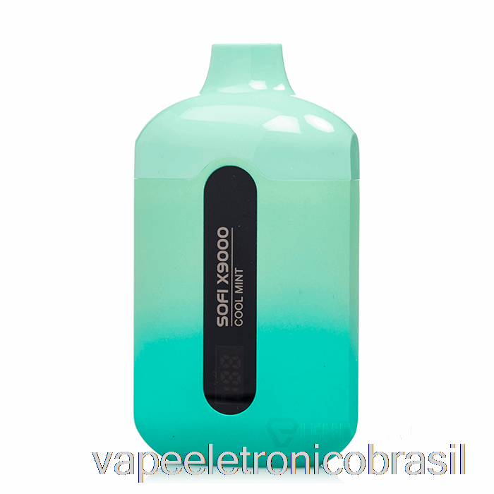 Vape Recarregável Sofi X9000 0% Zero Nicotina Inteligente Descartável Cool Mint